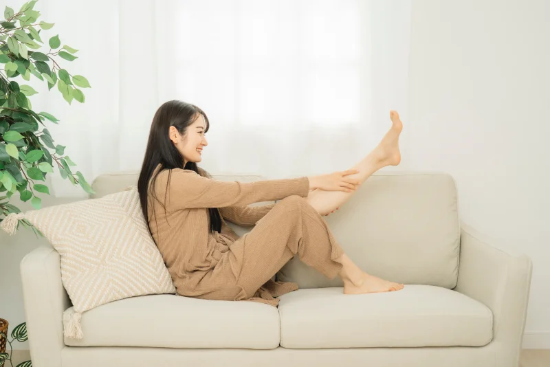 脚のラインが良くなった女性
